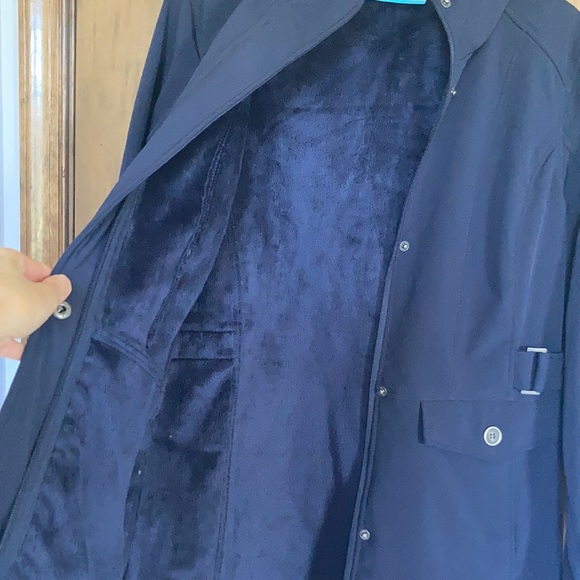 Relist12/9 Free Country soft shell coat w hood faux fur lining water resistant L - Picture 15 of 17